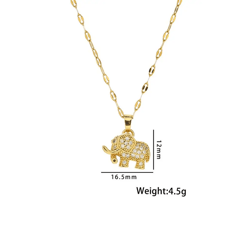 Shoperly C-306 18k Gold Plated Stainless Steel Tarnish Free Waterproof Female Jewellery