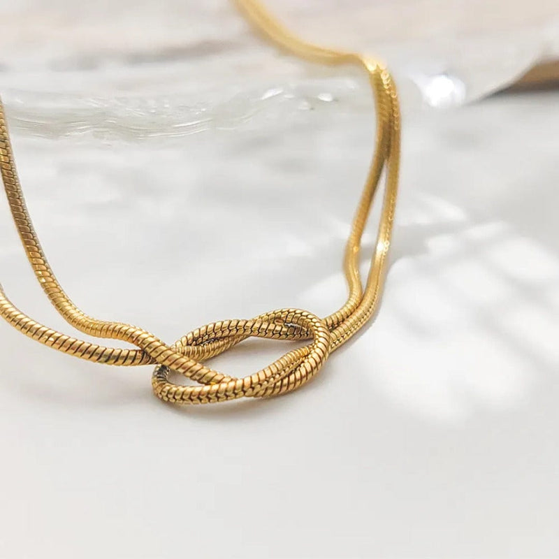 Shoperly C-312 18k Gold Plated Stainless Steel Tarnish Free Waterproof Female Jewellery