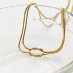 Shoperly C-312 18k Gold Plated Stainless Steel Tarnish Free Waterproof Female Jewellery
