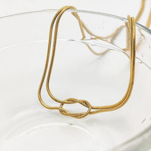 Shoperly C-312 18k Gold Plated Stainless Steel Tarnish Free Waterproof Female Jewellery