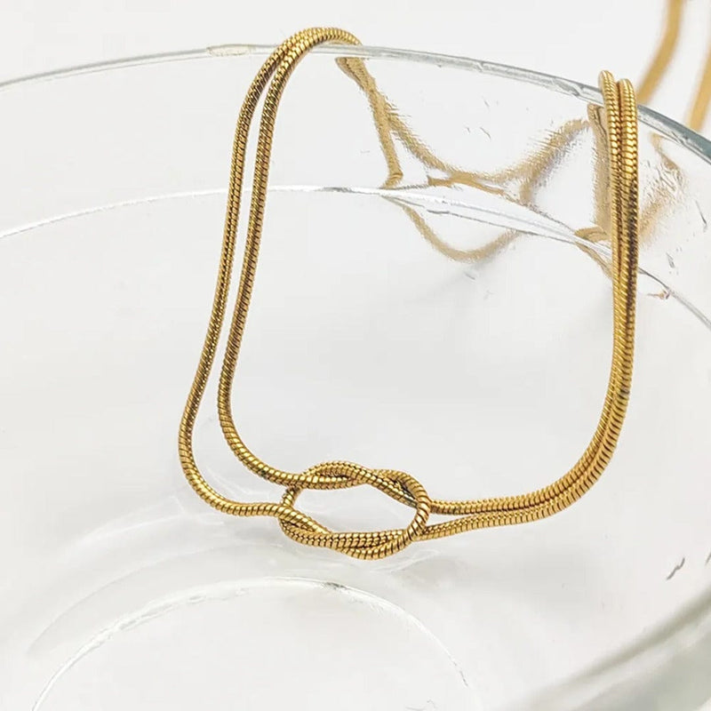 Shoperly C-312 18k Gold Plated Stainless Steel Tarnish Free Waterproof Female Jewellery