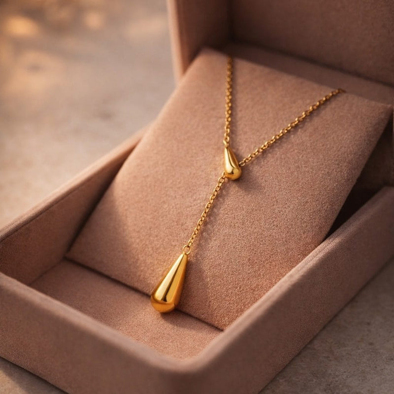 Shoperly C-314-18k Gold Plated Stainless Steel Tarnish Free Waterproof Female Jewellery