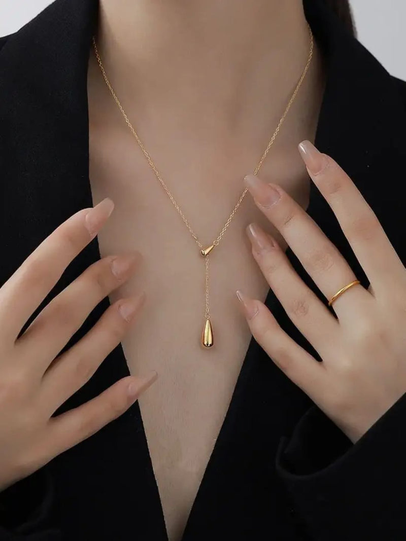 Shoperly C-314-18k Gold Plated Stainless Steel Tarnish Free Waterproof Female Jewellery