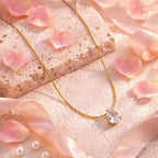 Shoperly C-315-18k Gold Plated Stainless Steel Tarnish Free Waterproof Female Jewellery