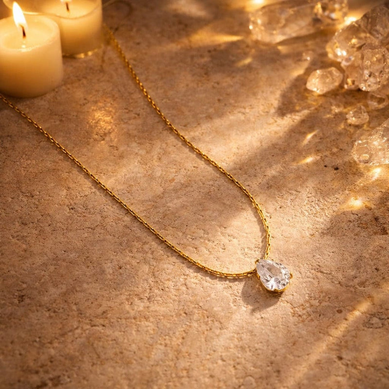 Shoperly C-315-18k Gold Plated Stainless Steel Tarnish Free Waterproof Female Jewellery