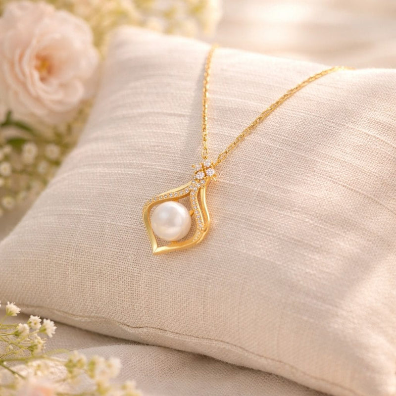 Shoperly C-316(GREEN, WHITE) 18k Gold Plated Stainless Steel Tarnish Free Waterproof Female Jewellery
