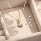 Shoperly C-318-18k Gold Plated Stainless Steel Tarnish Free Waterproof Female Jewellery