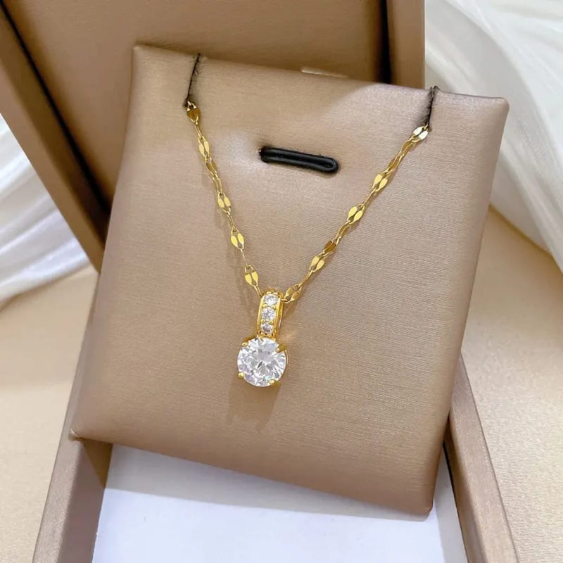 Shoperly C-318-18k Gold Plated Stainless Steel Tarnish Free Waterproof Female Jewellery