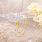 Shoperly C-320 18k Gold Plated 316L Grade Stainless Steel PVD Coating (2.5 Microns) Waterproof Female Jewellery