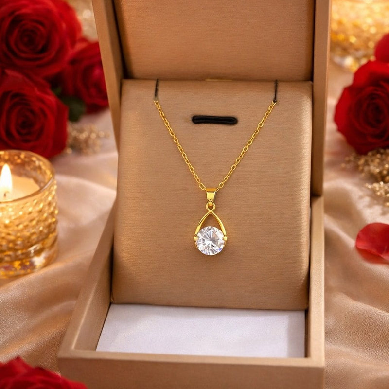 Shoperly C-321 18k Gold Plated Stainless Steel Tarnish Free Waterproof Female Jewellery