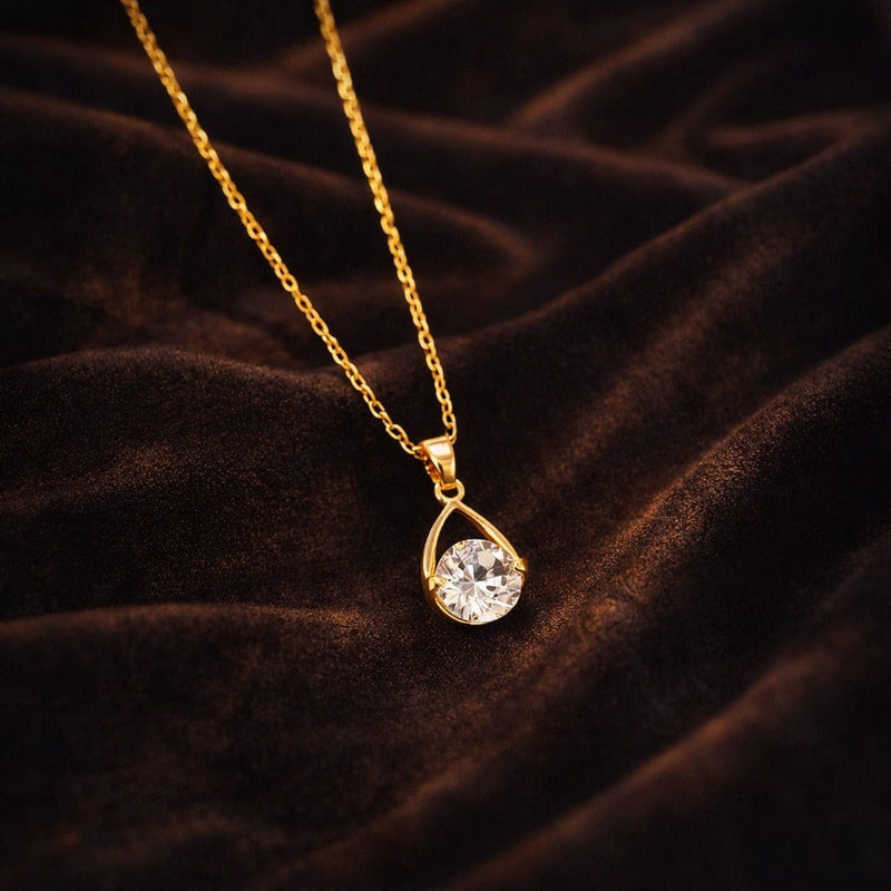 Shoperly C-321 18k Gold Plated Stainless Steel Tarnish Free Waterproof Female Jewellery