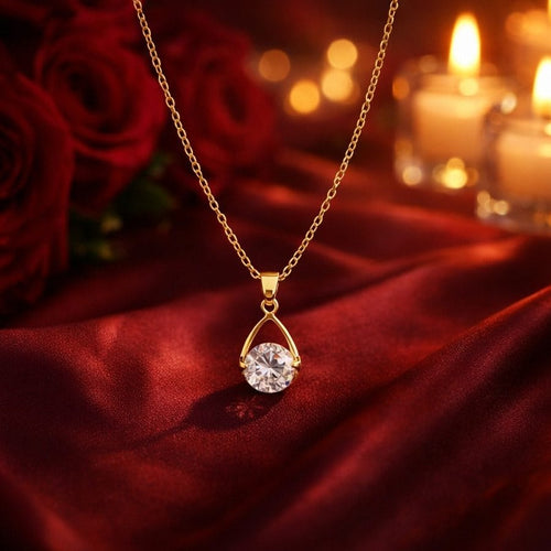 Shoperly C-321 18k Gold Plated Stainless Steel Tarnish Free Waterproof Female Jewellery