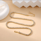 Shoperly Chain C-308 18k Gold Plated Stainless Steel Tarnish Free Waterproof Female Jewellery