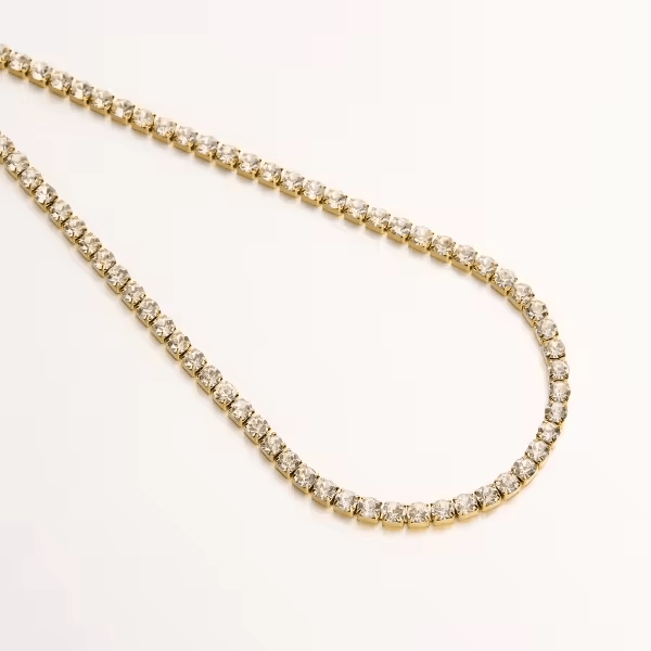 Shoperly Chain C-308 18k Gold Plated Stainless Steel Tarnish Free Waterproof Female Jewellery