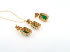 Shoperly Combo Izelia 18k Gold Plated Stainless Steel Tarnish Free Waterproof Female Jewellery