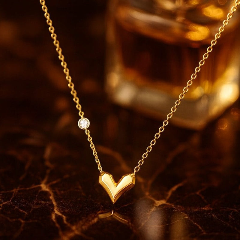 Shoperly Crystala chain– 18k Gold Plated Stainless Steel Tarnish Free Waterproof Female Jewellery