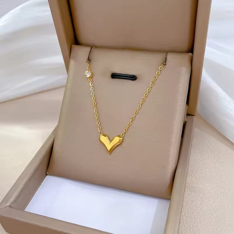 Shoperly Crystala chain– 18k Gold Plated Stainless Steel Tarnish Free Waterproof Female Jewellery