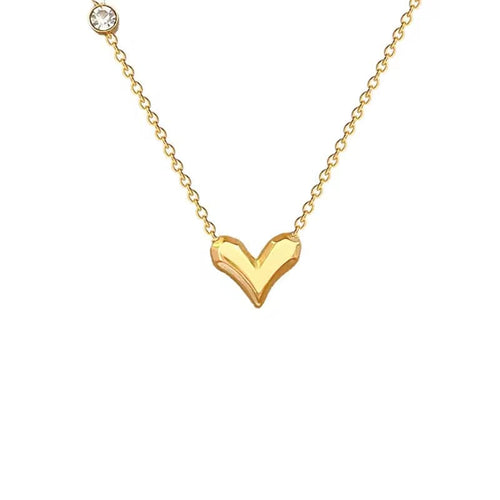 Shoperly Crystala chain– 18k Gold Plated Stainless Steel Tarnish Free Waterproof Female Jewellery