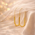 Shoperly Earrings ES-183  18k Gold Plated Stainless Steel Tarnish Free Waterproof Female Earrings