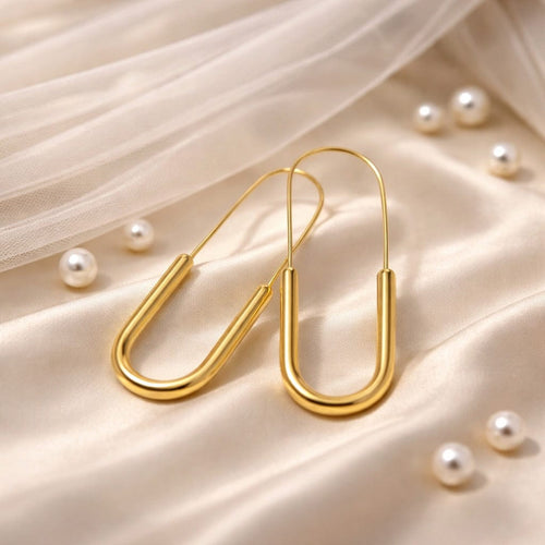 Shoperly Earrings ES-183  18k Gold Plated Stainless Steel Tarnish Free Waterproof Female Earrings
