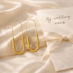 Shoperly Earrings ES-183  18k Gold Plated Stainless Steel Tarnish Free Waterproof Female Earrings