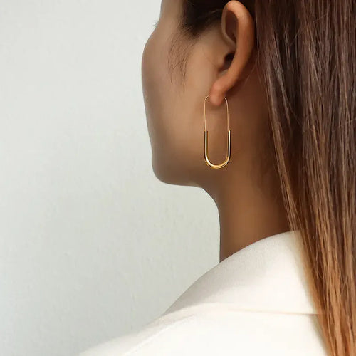 Shoperly Earrings ES-183  18k Gold Plated Stainless Steel Tarnish Free Waterproof Female Earrings