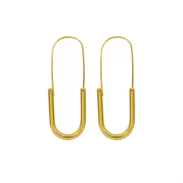 Shoperly Earrings ES-183  18k Gold Plated Stainless Steel Tarnish Free Waterproof Female Earrings