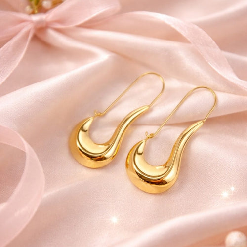 Shoperly Earrings ES-218 18k Gold Plated Stainless Steel Tarnish Free W