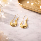 Shoperly Earrings ES-218 18k Gold Plated Stainless Steel Tarnish Free W