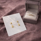 Shoperly Earrings Prita -18k Gold Plated Stainless Steel Tarnish Free Waterproof Female Earrings