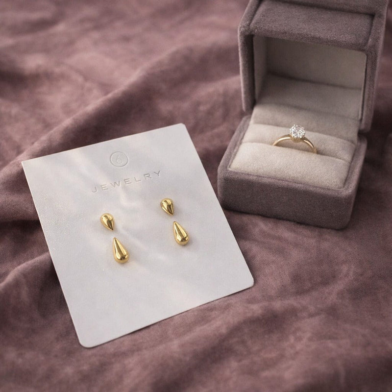 Shoperly Earrings Prita -18k Gold Plated Stainless Steel Tarnish Free Waterproof Female Earrings