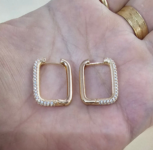 Shoperly ES-160-18k Gold Plated Stainless Steel Tarnish Free Waterproof Female Earrings