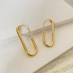 Shoperly ES-187 18k Gold Plated Stainless Steel Tarnish Free