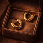 Shoperly ES-209 18k Gold Plated Stainless Steel Tarnish Free Waterproof Female Jewellery