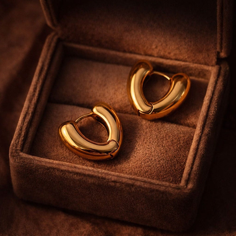 Shoperly ES-209 18k Gold Plated Stainless Steel Tarnish Free Waterproof Female Jewellery