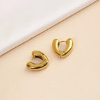 Shoperly ES-209 18k Gold Plated Stainless Steel Tarnish Free Waterproof Female Jewellery