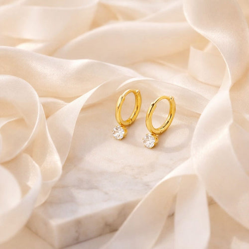 Shoperly ES-228 -18k Gold Plated Stainless Steel Tarnish Free Waterproof Female Jewellery