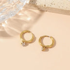 Shoperly ES-228 -18k Gold Plated Stainless Steel Tarnish Free Waterproof Female Jewellery