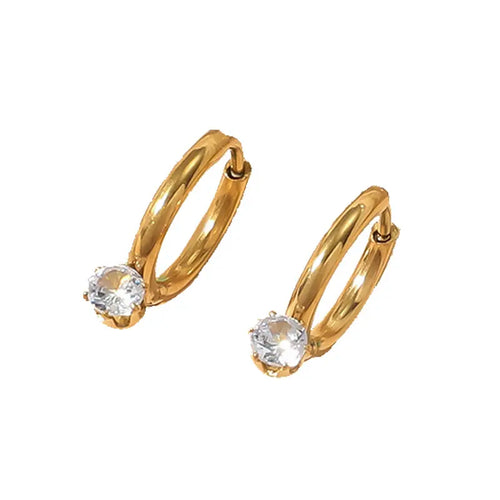 Shoperly ES-228 -18k Gold Plated Stainless Steel Tarnish Free Waterproof Female Jewellery