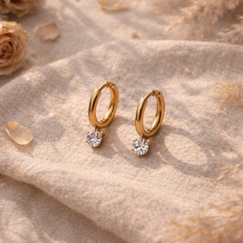 Shoperly ES-228 -18k Gold Plated Stainless Steel Tarnish Free Waterproof Female Jewellery