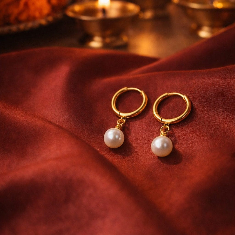 Shoperly ES-233 18k Gold Plated Stainless Steel Tarnish Free Waterproof Female Jewellery