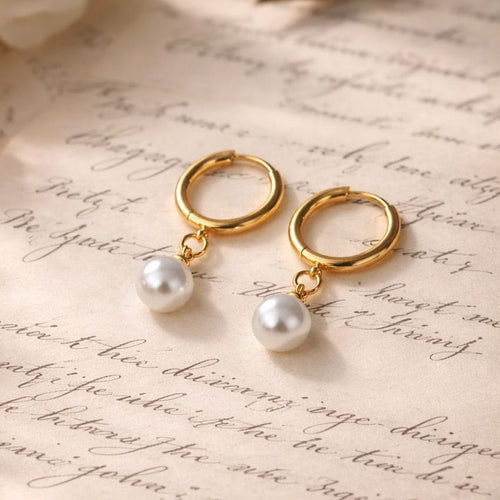 Shoperly ES-233 18k Gold Plated Stainless Steel Tarnish Free Waterproof Female Jewellery