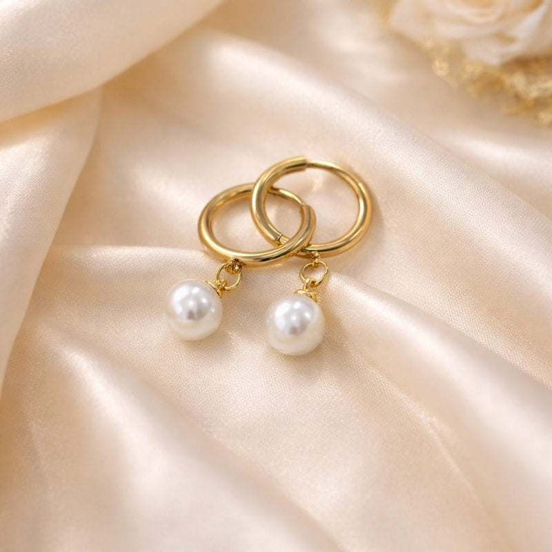Shoperly ES-233 18k Gold Plated Stainless Steel Tarnish Free Waterproof Female Jewellery