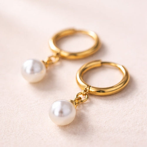 Shoperly ES-233 18k Gold Plated Stainless Steel Tarnish Free Waterproof Female Jewellery