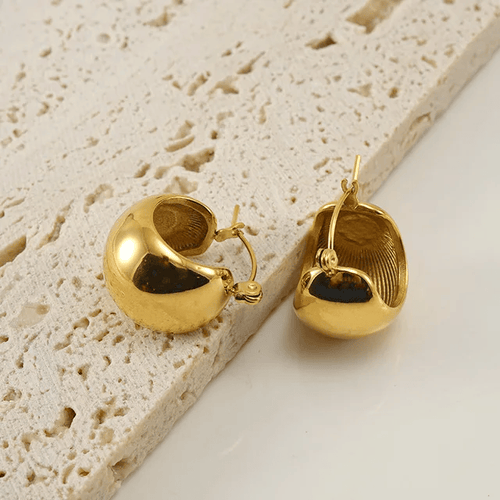 Shoperly ES-243-18k Gold Plated Stainless Steel Tarnish Free Waterproof Female Jewellery