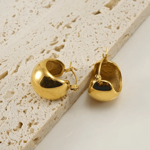 Shoperly ES-243-18k Gold Plated Stainless Steel Tarnish Free Waterproof Female Jewellery
