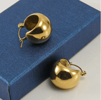 Shoperly ES-243-18k Gold Plated Stainless Steel Tarnish Free Waterproof Female Jewellery