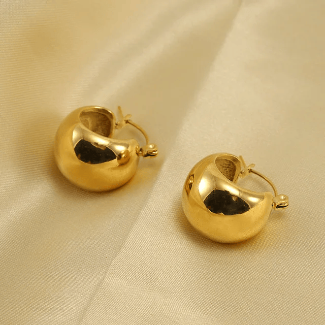 Shoperly ES-243-18k Gold Plated Stainless Steel Tarnish Free Waterproof Female Jewellery