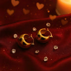 Shoperly ES-243-18k Gold Plated Stainless Steel Tarnish Free Waterproof Female Jewellery