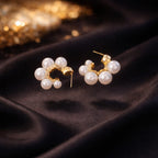 Shoperly ES-248 18k Gold Plated Stainless Steel Tarnish Free Waterproof Female Jewellery